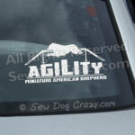 Miniature American Shepherd Agility Car Sticker