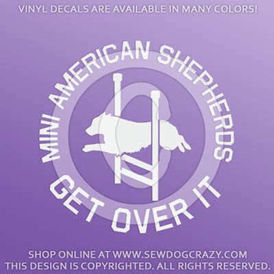 Miniature American Shepherd Agility Decals