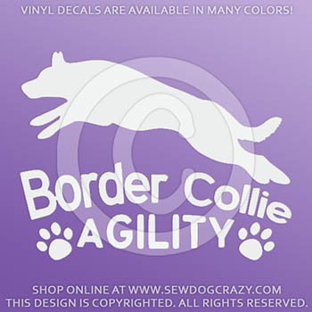 Smooth Border Collie Agility Decals