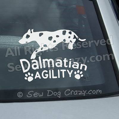 ''SIZES'' Dalmatian Breed Dog Car Bumper Sticker Decal 