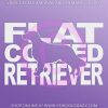 Flat Coated Retriever Vinyl Stickers