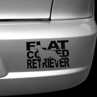 Flat Coated Retriever Car Decals