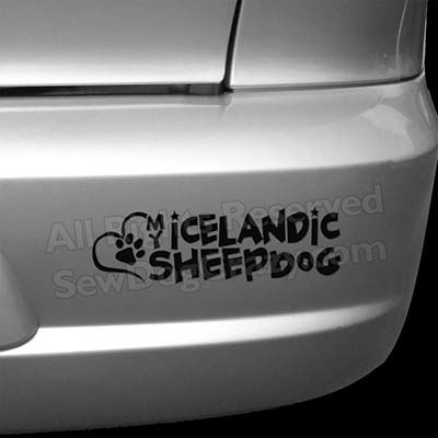 Love My Icelandic Sheepdog Decals