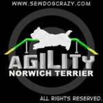 Embroidered Norwich Terrier Agility Shirts