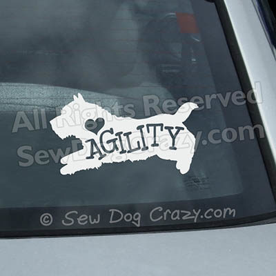 Norwich Terrier Agility Decals