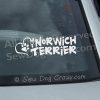 Love my Norwich Terrier Window Stickers