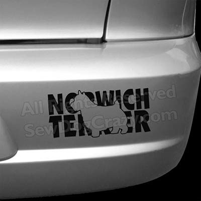 Norwich Terrier Car Decals