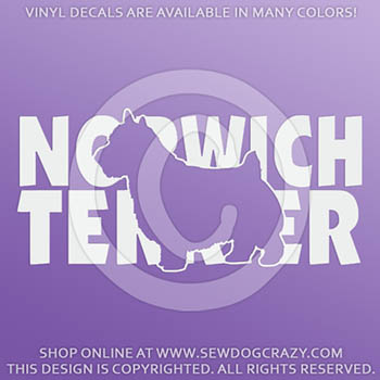 Norwich Terrier Vinyl Stickers