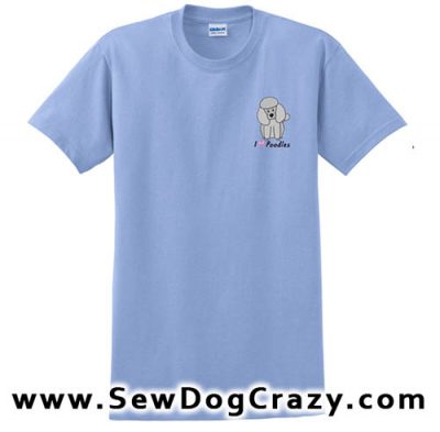 Embroidered Cartoon Poodle TShirts