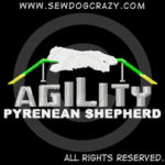 Embroidered Pyrenean Shepherd Agility Shirts