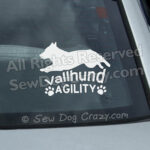 Vallhund Agility Car Window Stickers