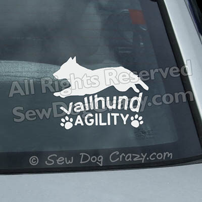 Vallhund Agility Car Window Stickers