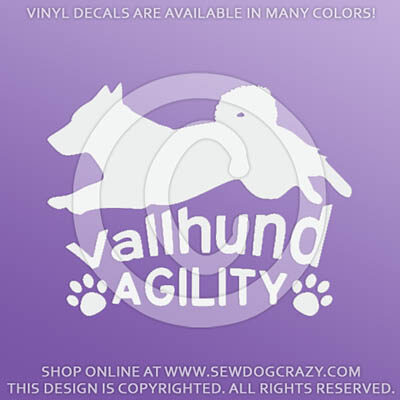 Swedish Vallhund With Tail Agility Decals