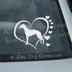 Hearts Whippet Decals