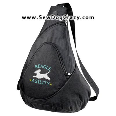 Embroidered Agility Beagle Bags