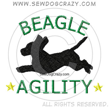 Embroidered Beagle Agility Bag