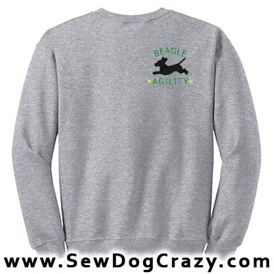 Embroidered Beagle Agility Sweatshirt