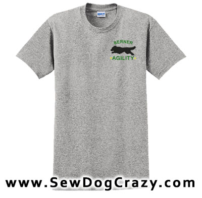 Embroidered Bernese Mountain Dog Agility Tees