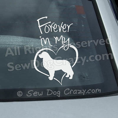 Bernese Mountain Dog Forever In My Heart Car Decal