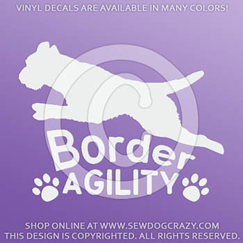 Border Terrier Agility Decals