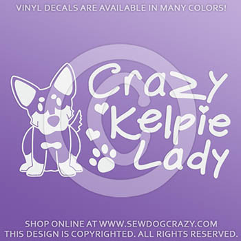 Crazy Kelpie Lady Decals