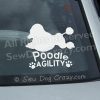 Poodle Agility Vinyl Stickers