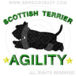Embroidered Scottish Terrier Agility Gifts