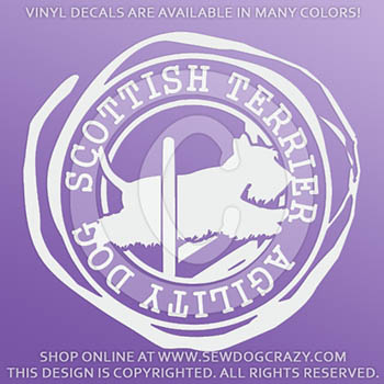 Scottish Terrier Agility Decals