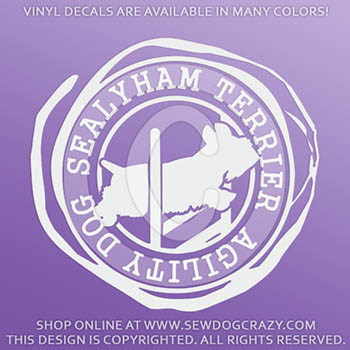 Sealyham Terrier Agility Vinyl Decals
