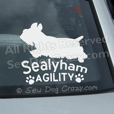 Vinyl Sealyham Terrier Agility Decals