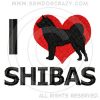 I Love Shibas Embroidered Gifts