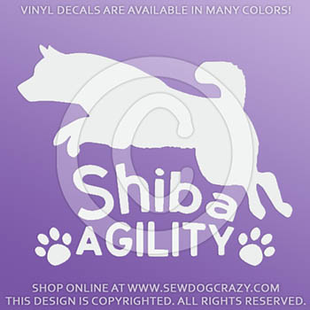 Shiba Inu Agility Decals