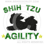 Embroidered Shih Tzu Agility Shirts