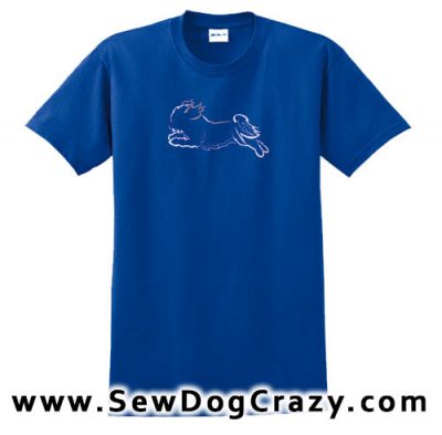 Embroidered Shih Tzu Dog Sports Tshirt