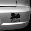 Vinyl Shih Tzu Agility Bumper Stickers