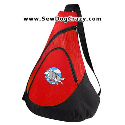 Embroidered Siberian Husky Agility Bag