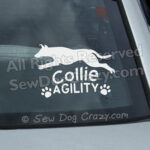 Smooth Collie Agility Car Window Stickers