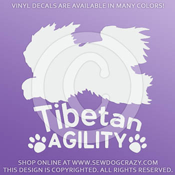 Tibetan Terrier Agility Decals