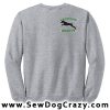 Embroidered Weimaraner Agility Sweatshirts