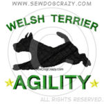 Embroidered Welsh Terrier Agility Shirts