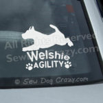 Welshie Agility Window Stickers
