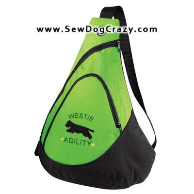 Embroidered Westie Agility Bags