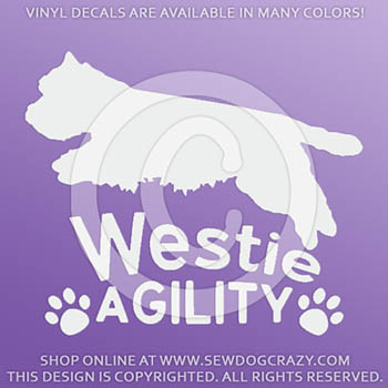 West Highland White Terrier Agility Decals