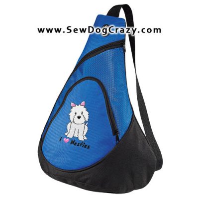 Embroidered West Highland White Terrier Bags