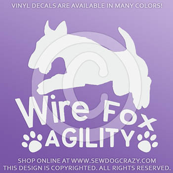 Wire Fox Terrier Agility Decals