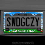 Beagle Agility License Plate Frame