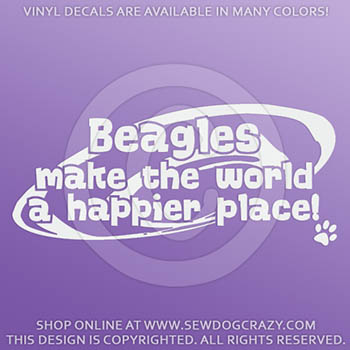 Happy Place Beagle Decals