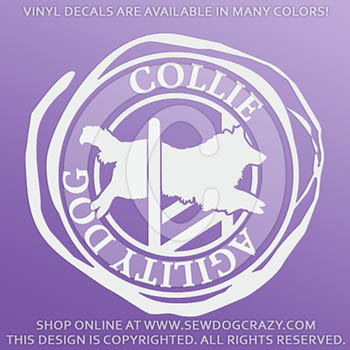 Vinyl Agility Collie Stickers