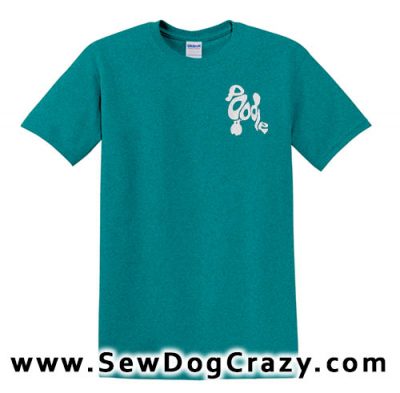 Embroidered Poodle Tshirts