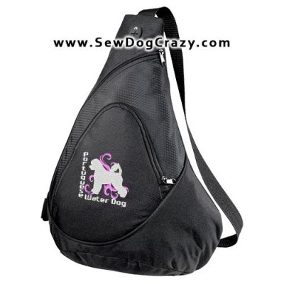 Embroidered Portuguese Water Dog Bag